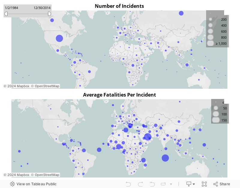 Dashboard - Incidents Map 